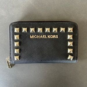 Michael Kors Studded Leather Wallet